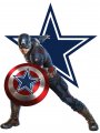 Dallas Cowboys Captain America Logo decal sticker