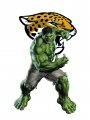 Jacksonville Jaguars Hulk Logo Sticker Heat Transfer