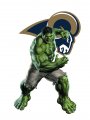 Los Angeles Rams Hulk Logo Sticker Heat Transfer