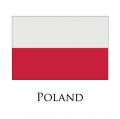 Poland flag logo decal sticker
