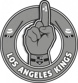 Number One Hand Los Angeles Kings logo Sticker Heat Transfer