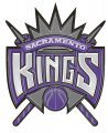 Sacramento Kings Plastic Effect Logo decal sticker