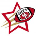 San Francisco 49ers Football Goal Star logo Sticker Heat Transfer