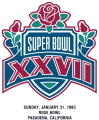 Super Bowl XXVII Logo decal sticker