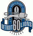 Detroit Lions 1993 Anniversary Logo Sticker Heat Transfer