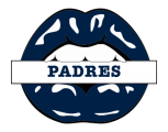 San Diego Padres Lips Logo Sticker Heat Transfer