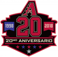 Arizona Diamondbacks 2018 Anniversary Logo Sticker Heat Transfer