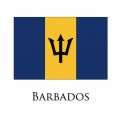 Barbados flag logo