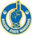 Number One Hand Golden State Warriors logo Sticker Heat Transfer