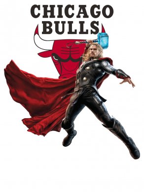 Chicago Bulls Thor Logo Sticker Heat Transfer