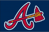 Atlanta Braves 2003-2006 Batting Practice Logo Sticker Heat Transfer