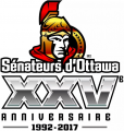 Ottawa Senators 2016 17 Anniversary Logo Sticker Heat Transfer