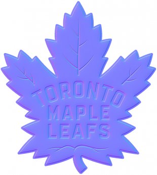 Toronto Maple Leafs Colorful Embossed Logo Sticker Heat Transfer