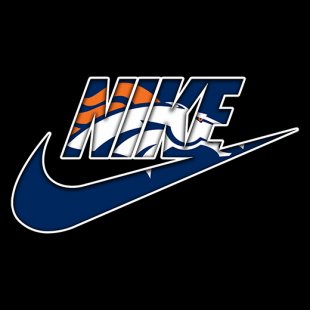 Denver Broncos Nike logo decal sticker