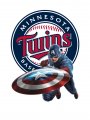 Minnesota Twins Captain America Logo decal sticker