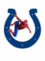 Indianapolis Colts Spider Man Logo Sticker Heat Transfer