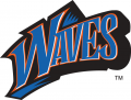 Pepperdine Waves 1998-2003 Wordmark Logo 01 decal sticker
