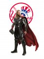 New York Yankees Thor Logo Sticker Heat Transfer