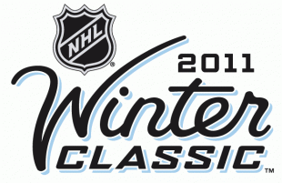 NHL Winter Classic 2010-2011 Wordmark Logo decal sticker