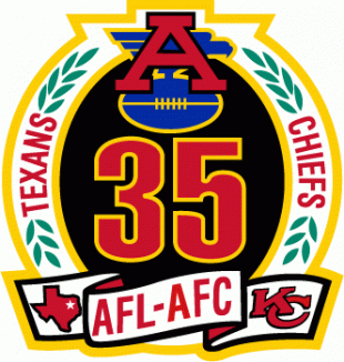 Kansas City Chiefs 1994 Anniversary Logo decal sticker