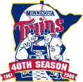 Minnesota Twins 2000 Anniversary Logo 02 Sticker Heat Transfer