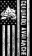 Black And White American Flag Logo Decal Shop