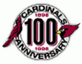 Arizona Cardinals 1998 Anniversary Logo decal sticker