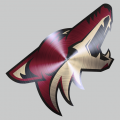 Arizona Coyotes Stainless steel logo decal sticker