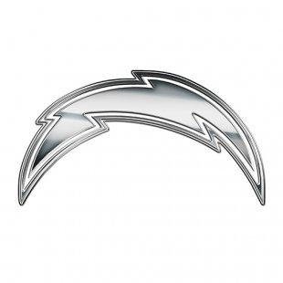 Los Angeles Chargers Silver Logo Sticker Heat Transfer