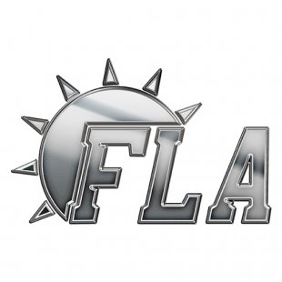 Florida Panthers Silver Logo Sticker Heat Transfer