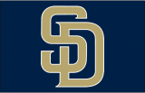 San Diego Padres 2004-2011 Cap Logo Sticker Heat Transfer