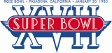 Super Bowl XVII Logo decal sticker
