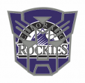 Autobots Colorado Rockies logo decal sticker