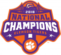 Clemson Tigers 2018 Champion Logo Sticker Heat Transfer