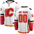 Calgary Flames Custom Letter and Number Kits for Away Jersey Material Vinyl