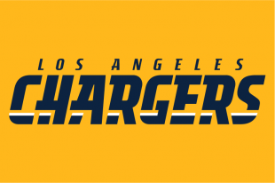 Los Angeles Chargers 2017-Pres Wordmark Logo 02 decal sticker
