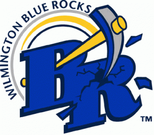 Wilmington Blue Rocks 2003-2009 Primary Logo Sticker Heat Transfer