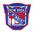 Autobots New York Rangers logo Sticker Heat Transfer