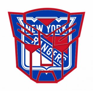 Autobots New York Rangers logo decal sticker