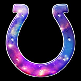 Galaxy Indianapolis Colts Logo Sticker Heat Transfer