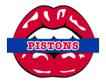 Detroit Pistons Lips Logo decal sticker