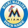 Miami Marlins Customized Logo Sticker Heat Transfer