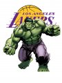 Los Angeles Lakers Hulk Logo Sticker Heat Transfer