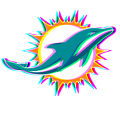 Phantom Miami Dolphins Logo Sticker Heat Transfer