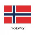 Norway flag logo decal sticker