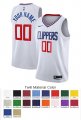 Los Angeles Clippers Custom Letter and Number Kits for Association Jersey Material Twill