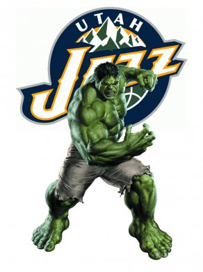 Utah Jazz Hulk Logo decal sticker