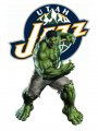 Utah Jazz Hulk Logo Sticker Heat Transfer