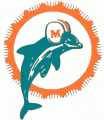 Miami Dolphins 1966-1973 Primary Logo Sticker Heat Transfer