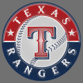 Texas Rangers Plastic Effect Logo decal sticker